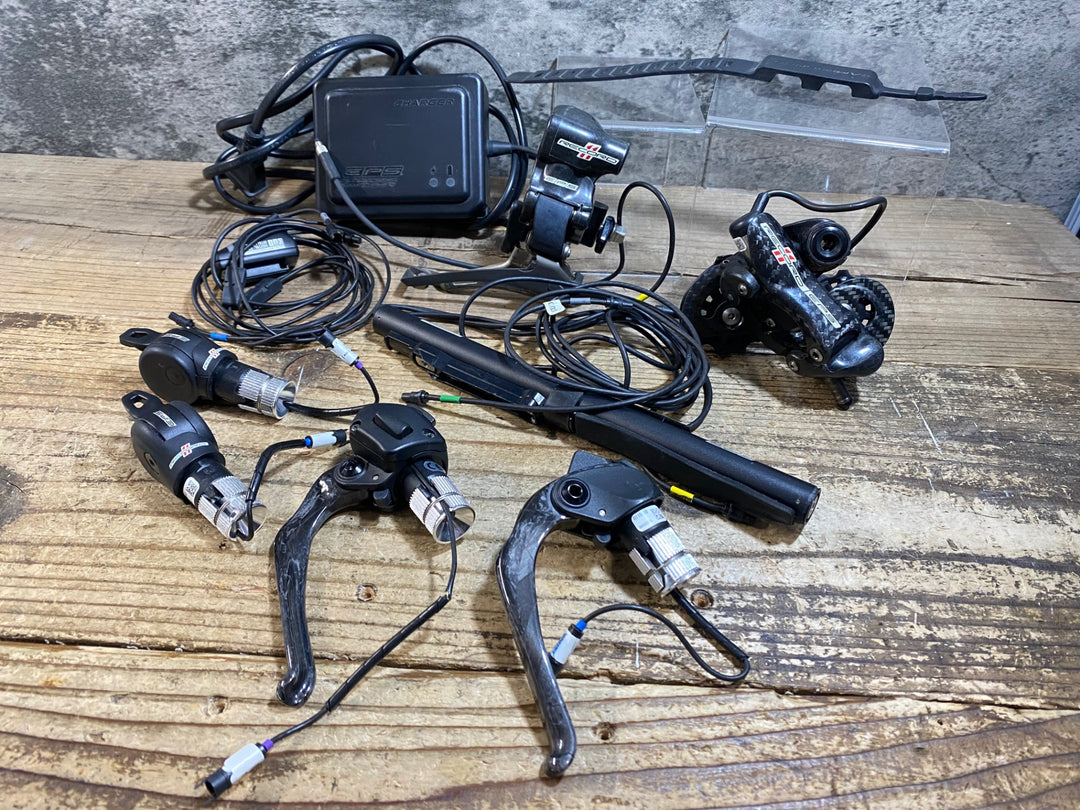 JT982 カンパニョーロ Campagnolo RECORD EPS レコードEPS TT 変速セット レバー FD RD ユニット ケーブル 充電器 ※右ブレーキレバー接触不良