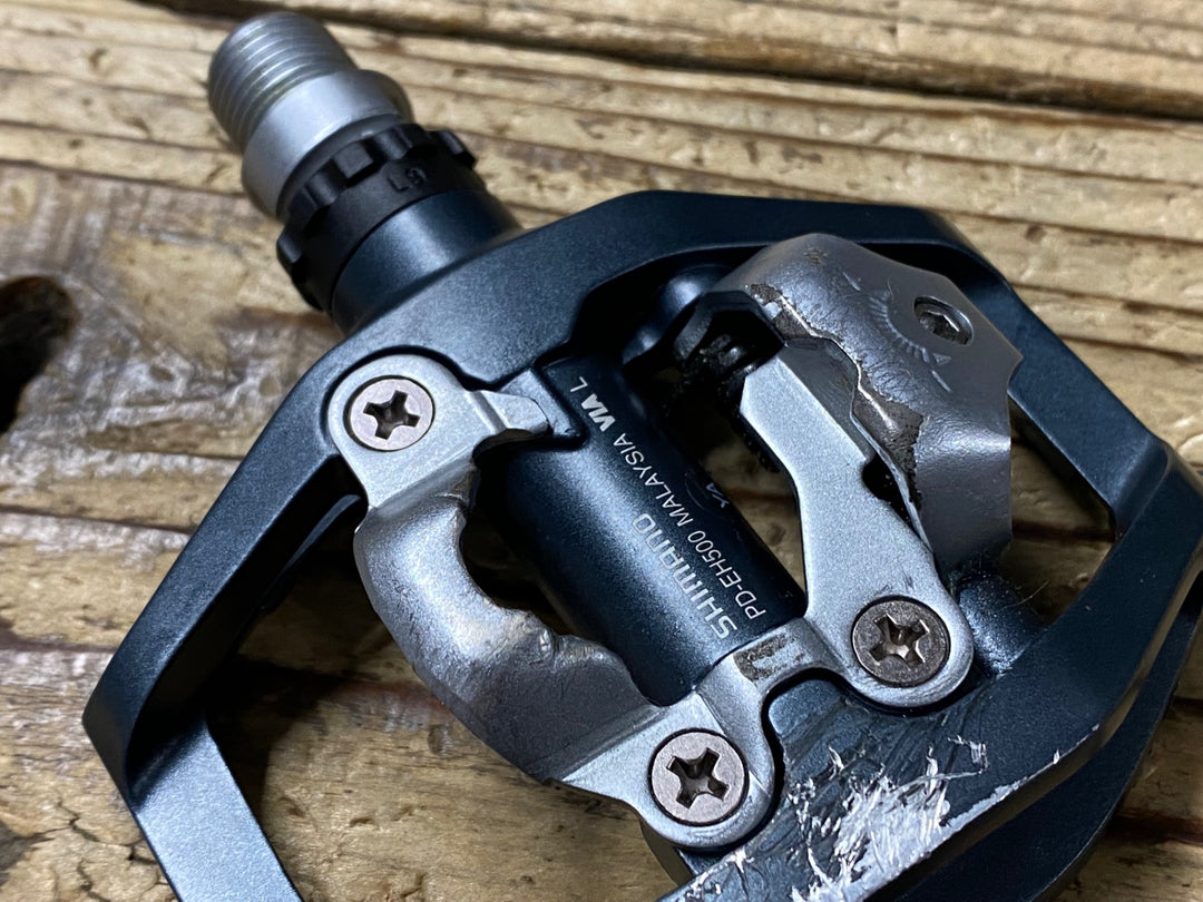KL742 シマノ SHIMANO PD-EH500 ビンディングペダル 片面フラット SPD