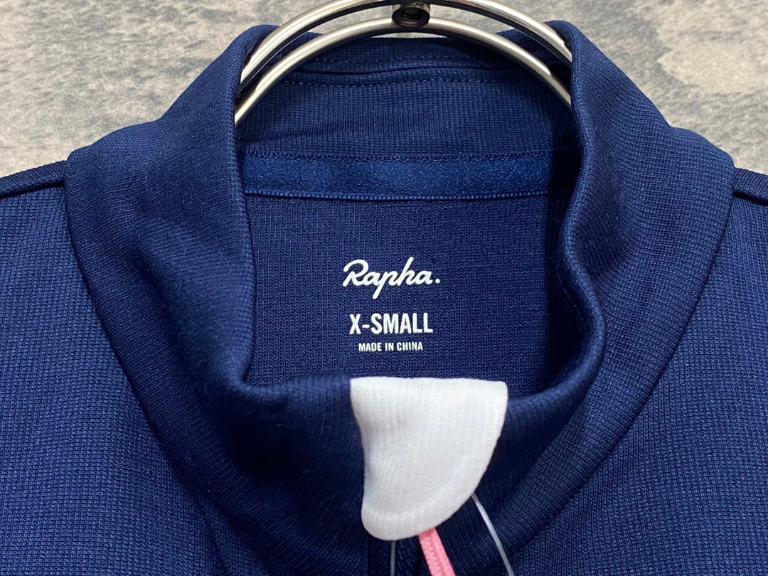 KM408 ラファ Rapha MEN'S CLASSIC JERSEY 半袖 サイクルジャージ 紺 XS