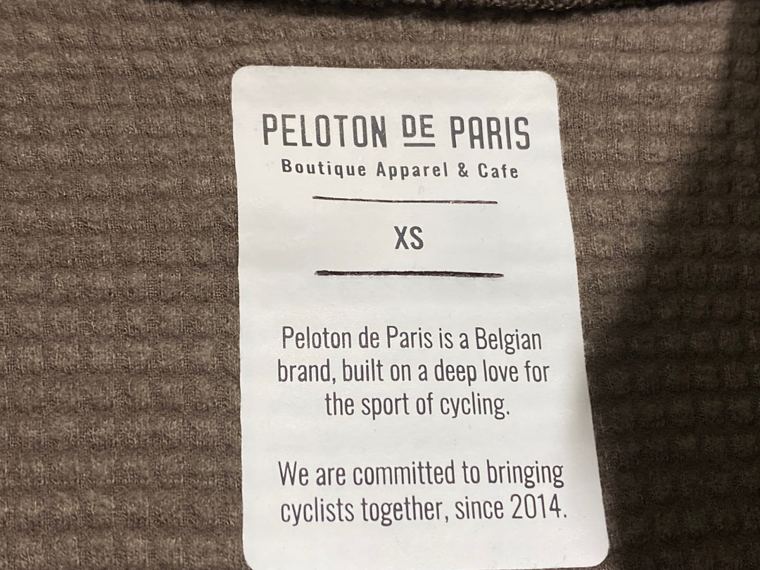 KB615 プロトンドパリ Peloton de Paris AVONTURIER MERINO LS JERSEY 長袖 サイクルジャージ ブラウン XS 裏起毛