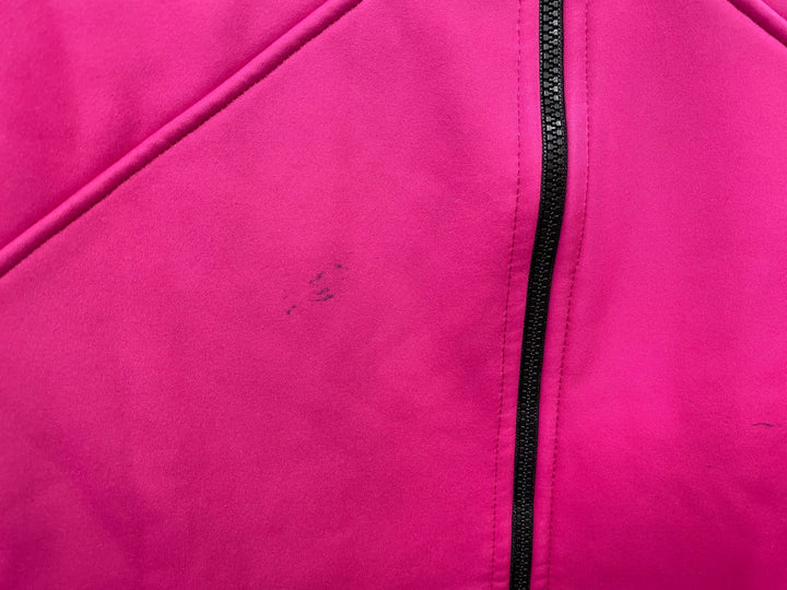 JK843 カステリ castelli 長袖サイクルジャケット ピンク L 裏起毛 GORE WIND STOPPER 汚れアリ