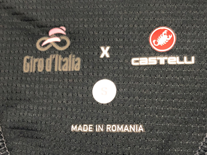 JK240 カステリ CASTELLI STELVIO JERSEY GIRO D ITALIA 半袖 サイクルジャージ 紺 S
