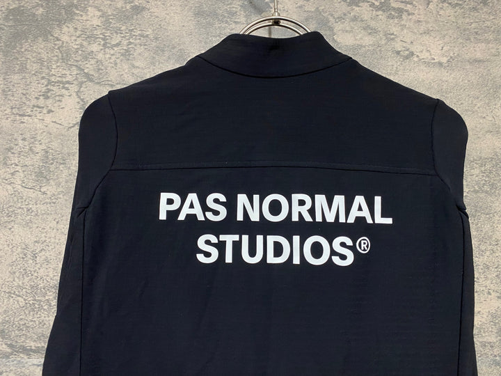 KD412 パスノーマルスタジオ PAS NORMAL STUDIOS Men's Essential Long Sleeve Jersey 長袖 サイクルジャージ 黒 S 裏起毛