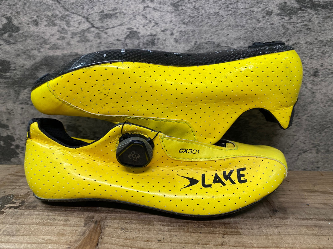 JE875 レイク LAKE CX301 ビンディングシューズ EU38 イエロー