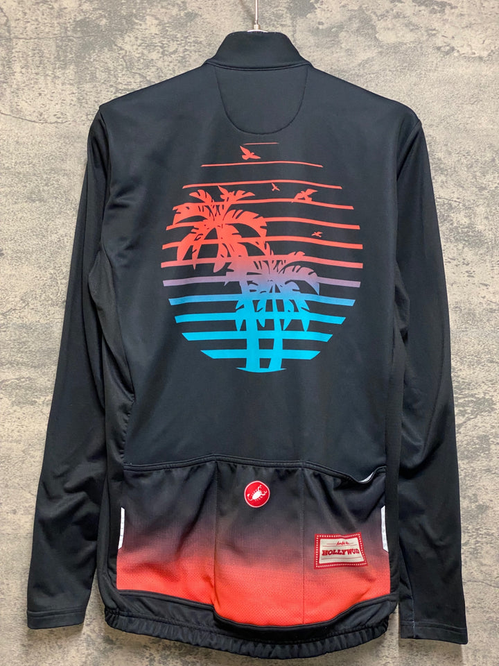 JO468 カステリ CASTELLI 長袖 サイクルジャージ 裏起毛 L