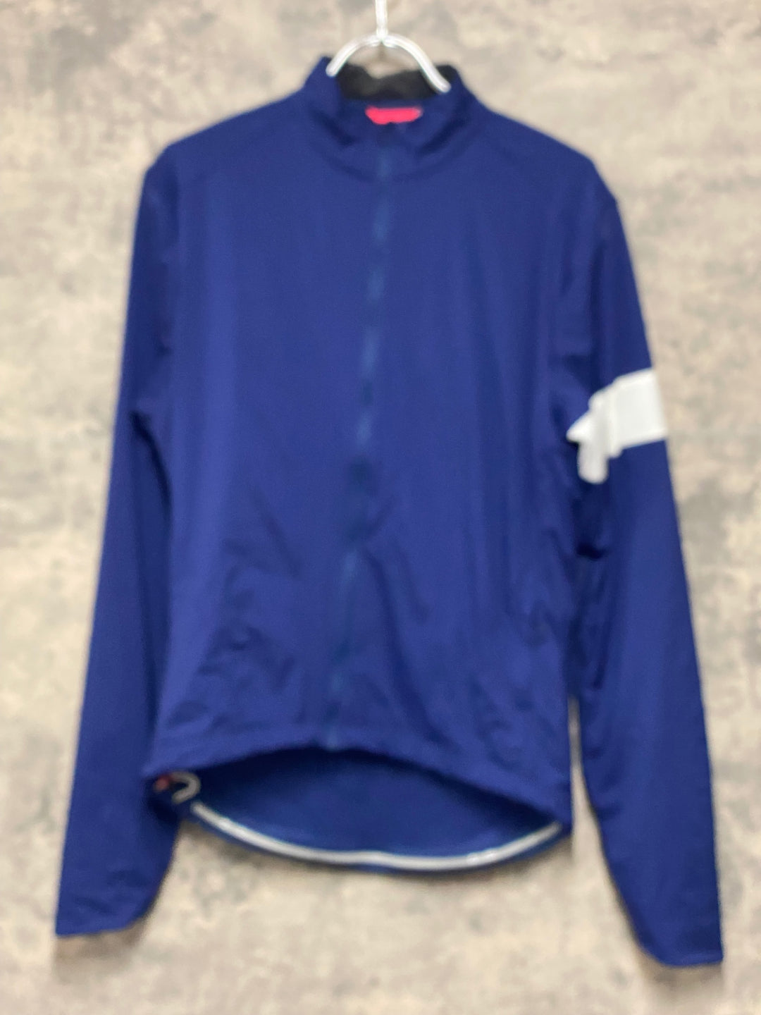 KB329 ラファ Rapha WINDBLOCK WINTER JERSEY 長袖 サイクルジャージ 紺 M 裏起毛