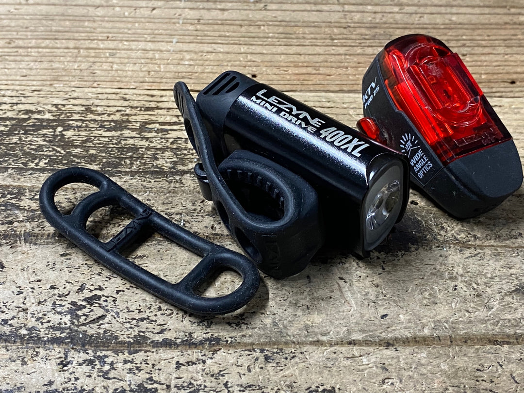 JW137 レザイン LEZYNE MINI DRIVE 400XL KTV PRO 75 前後ライトセット