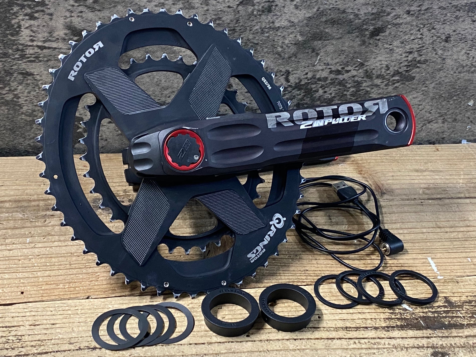 JY210 ローター ROTOR 2IN POWER パワーメーター クランクセット 52