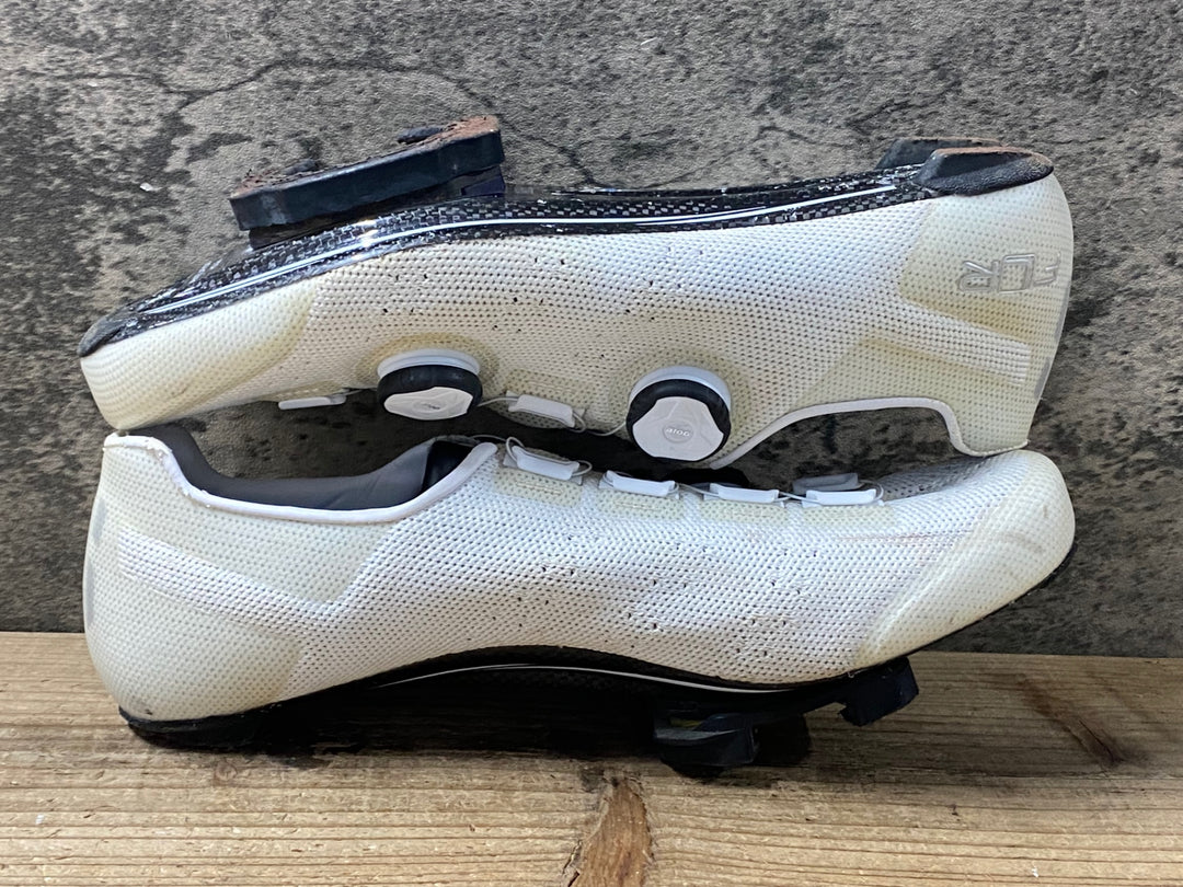 KF164 FLR F-XX KNIT ビンディングシューズ 白 BOA 3穴 EU44 ※剥がれ