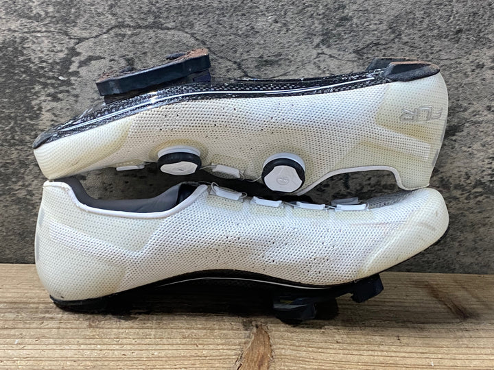 KF164 FLR F-XX KNIT ビンディングシューズ 白 BOA 3穴 EU44 ※剥がれ