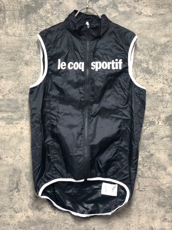 KK447 ルコックスポルティフ le coq sportif サイクルベスト ジレ 黒 O