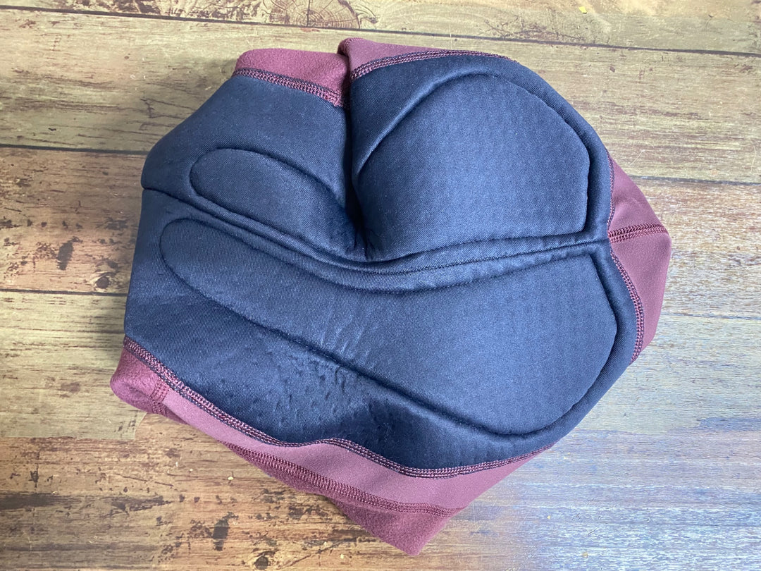 JZ590 ラファ Rapha PRO TEAM WINTER BIB SHORTS ビブショーツ 赤 バーガンディ S 裏起毛