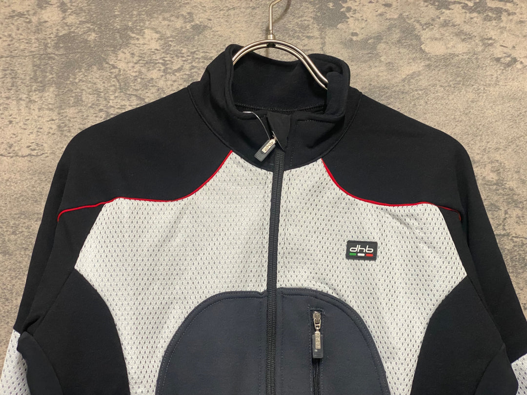 JX620 dhb 長袖 サイクルジャケット 白黒 S 裏起毛
