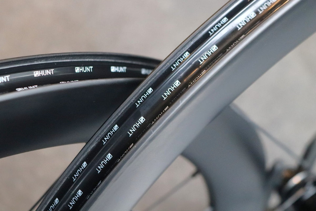 ハント HUNT 50 CARBON AERO DISC チューブレス ホイールセット シマノ 12/11S 【東京南麻布店】
