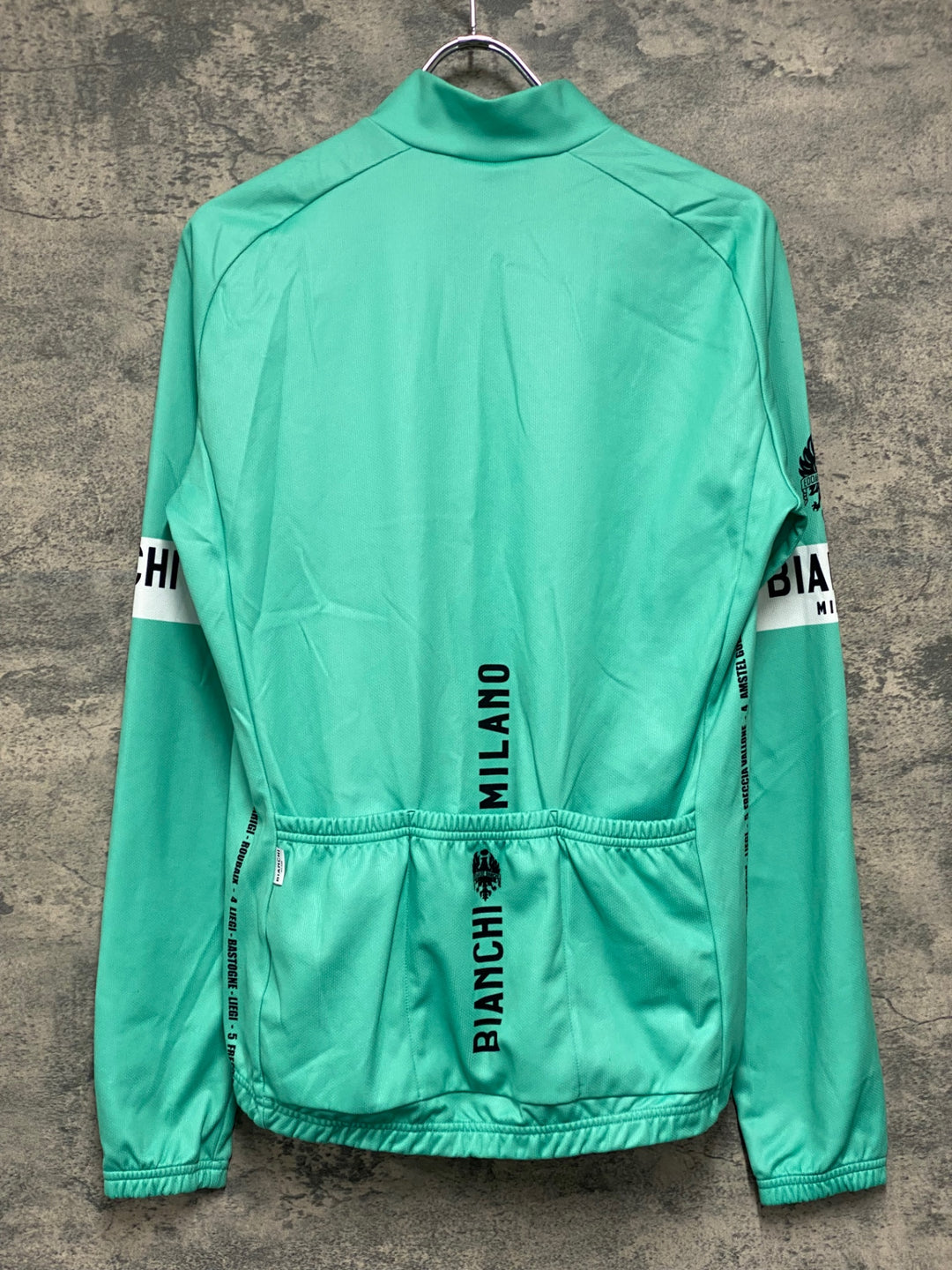 JT908 ビアンキ Bianchi 長袖 サイクルジャージ チェレステ L 裏起毛