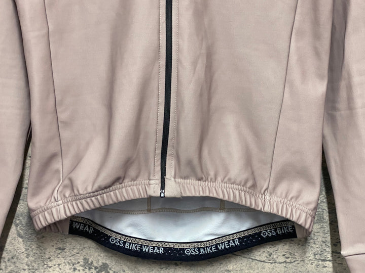 JV312 OSS BIKE WEAR 長袖 サイクルジャージ ベージュ M 裏起毛