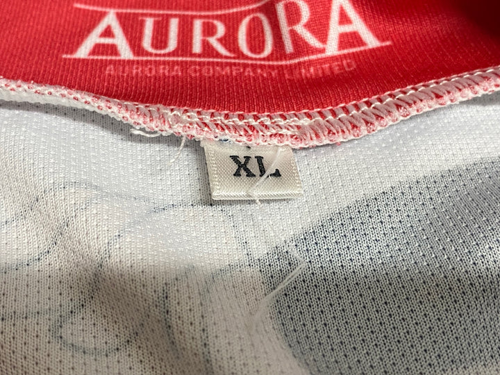 KG889 アウローラ AURORA 半袖 サイクルジャージ 白 赤 XL ラブライブ! サンシャイン!! 2022 黒澤ダイヤ Ver.