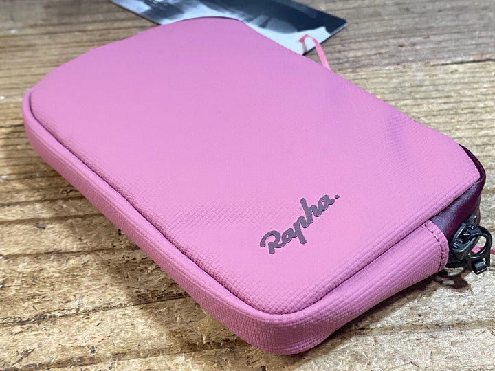 KC701 ラファ Rapha RAINPROOF ESSENTIALS CASE サイクルポーチ ケース 濃ピンク 未使用