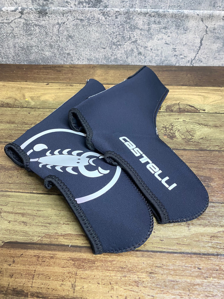 KH244 カステリ CASTELLI シューズカバー 黒 S/M