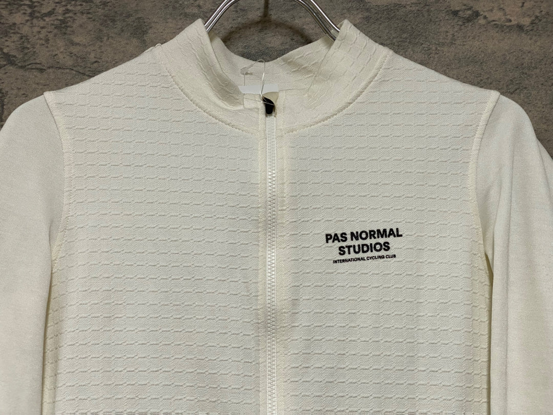 JP760 パスノーマルスタジオ PAS NORMAL STUDIOS ESCAPISM Wool Long Sleeve Jersey 長袖サイクルジャージ 白 M