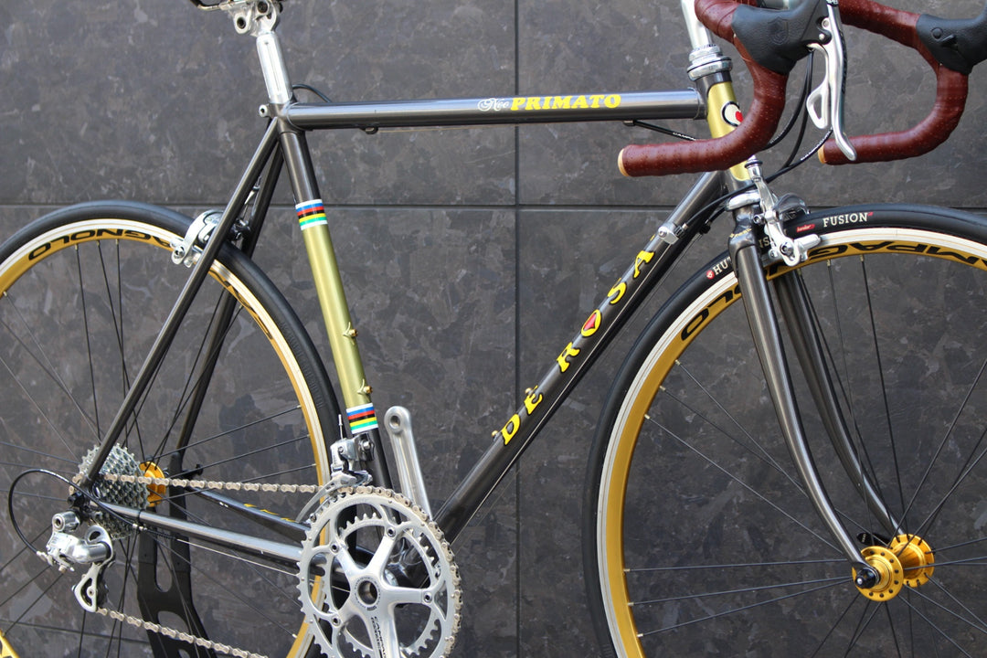 デローザ DE ROSA ネオプリマート NEO PRIMATO 2009頃 52サイズ カンパニョーロ ケンタウル 10S クロモリ ロードバイク GOLD KHAMSIN 【福岡店】