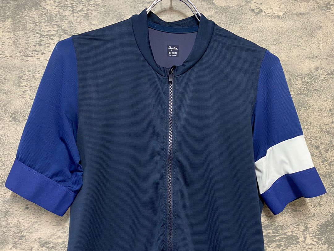 KD607 ラファ Rapha PRO TEAM TRAINING JERSEY 半袖 サイクルジャージ 紺 M