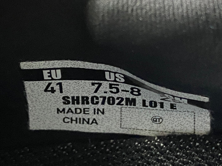 JP136 シマノ SHIMANO PC7 SHRC702M WIDE ビンディングシューズ 3穴 BOA シルバー 黒 EU41