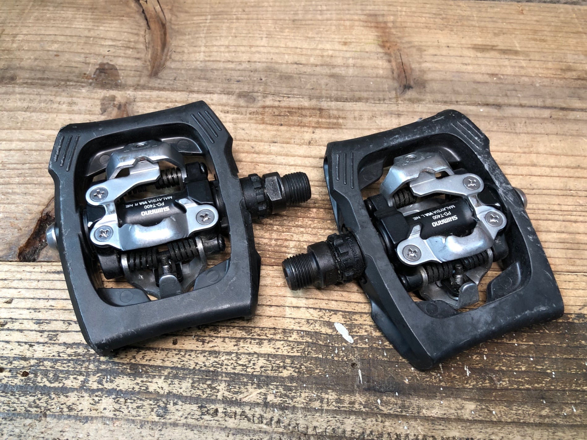 シマノ(SHIMANO) PD-T400 CLICK'R PEDAL 両面SPDペダル ホワイト EPDT400WR