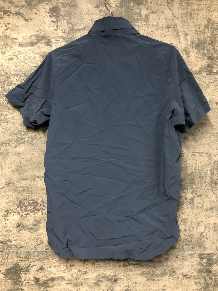 JV850 デサント DESCENTE DAMNGA61 カラーシャツ ブルーグレー M ※汚れ