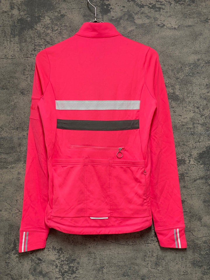 KA061 ラファ Rapha WOMEN'S LONG SLEEVE BREVET JERSEY Ⅱ 長袖 サイクルジャージ ピンク レディース XS