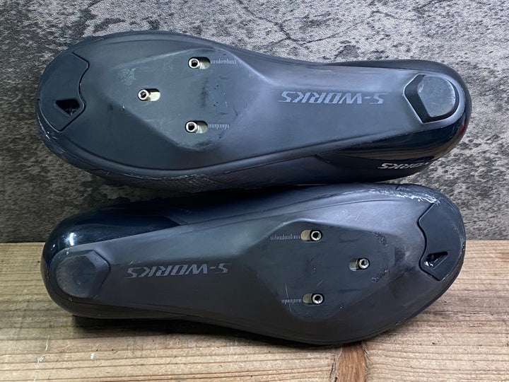 JJ213 スペシャライズド SPECIALIZED エスワークス S-WORKS TORCH WIDE 3穴 ビンディングシューズ EU40 黒