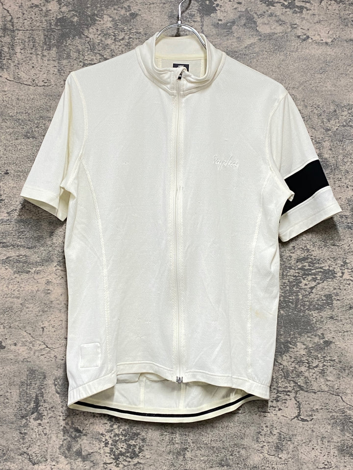 KI180 ラファ Rapha LIGHTWEIGHT JERSEY 半袖 サイクルジャージ 白 L ※擦れ大