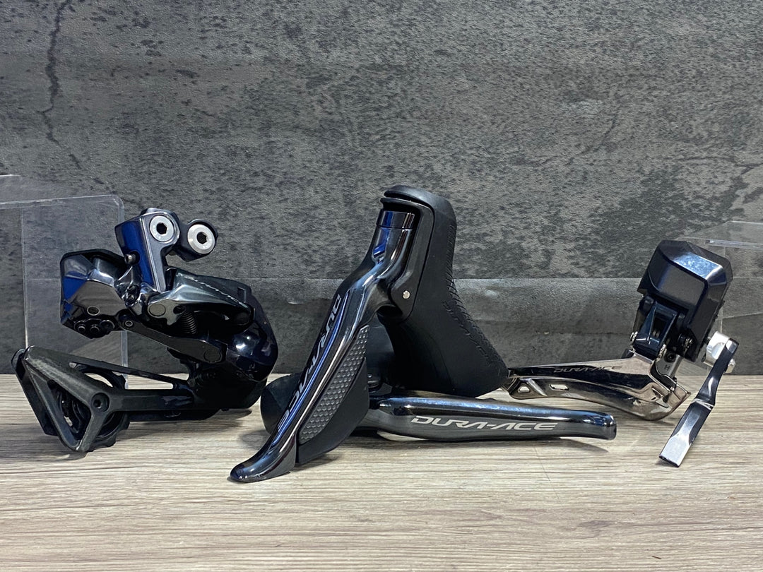 KF291 シマノ SHIMANO デュラエース R9150 Di2 11S 3点セット 2x11S STI FD RD リム 傷スレ