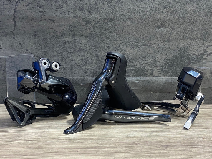 KF291 シマノ SHIMANO デュラエース R9150 Di2 11S 3点セット 2x11S STI FD RD リム 傷スレ