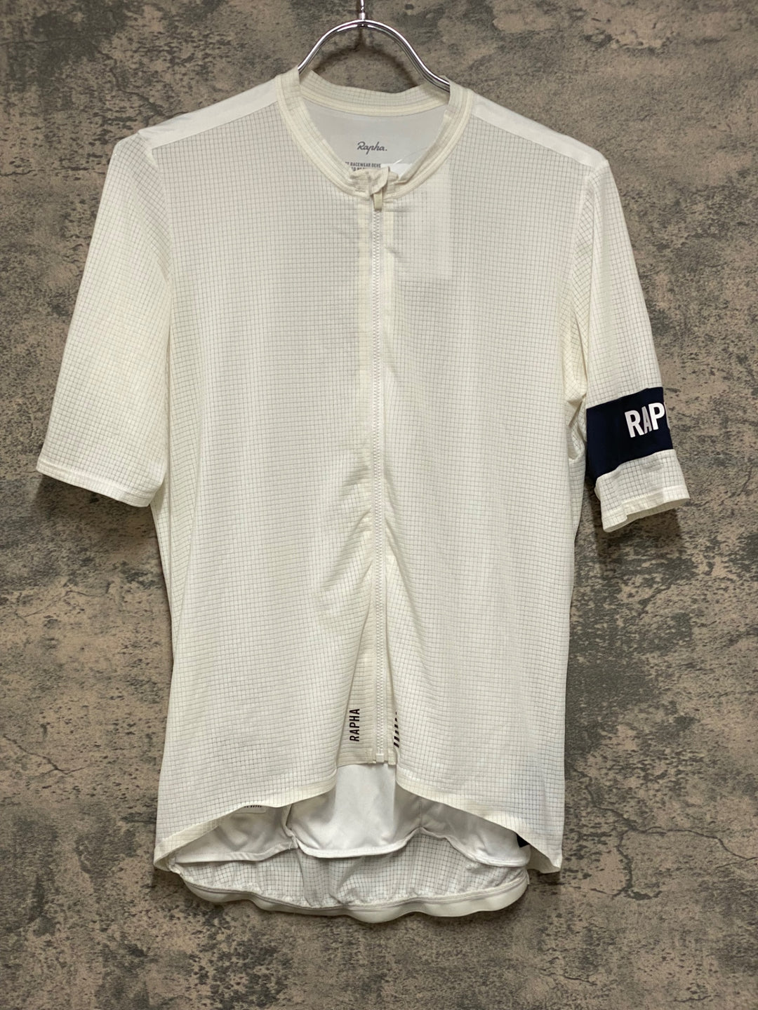 KE794 ラファ Rapha PRO TEAM FLYWEIGHT JERSEY 半袖 サイクルジャージ 白 M