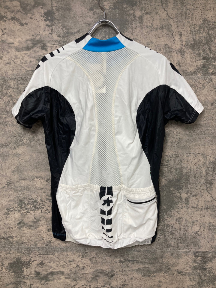 JQ943 アソス ASSOS SS.MILLE 半袖 サイクルジャージ 白 水色 M