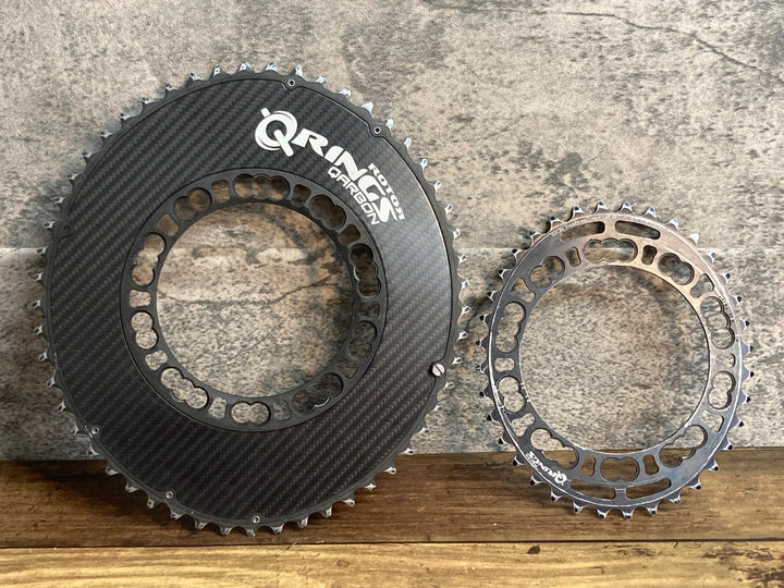 JP801 ローター ROTOR QARBON チェーンリングセット 53/36T 11S PCD110 5H