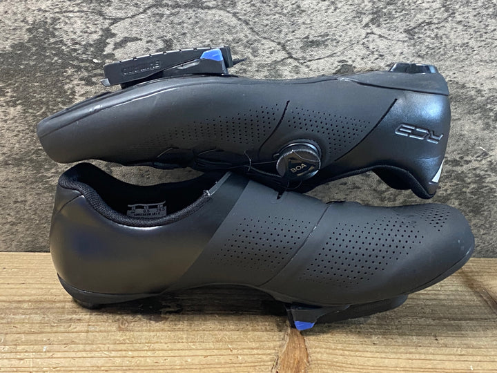 KG692 シマノ SHIMANO RC3 SHRC302M L01 ビンディングシューズ EU42 WIDE 3穴 黒