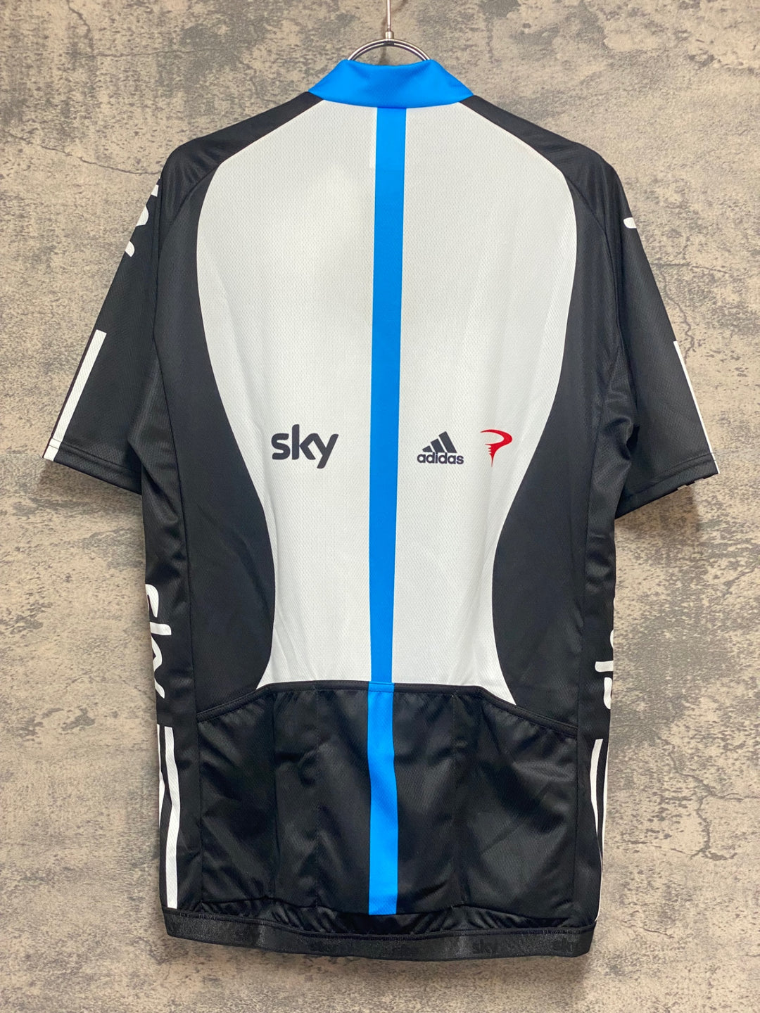 KB711 アディダス adidas 半袖 サイクルジャージ 水色 黒 XL TEAM Sky