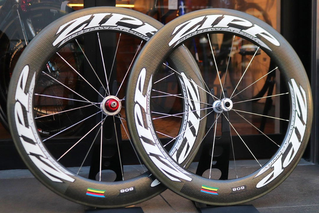 ジップ ZIPP 808 SPEED WEAPONRY カーボン チューブラー ホイールセット シマノ 10S 【東京南麻布店】