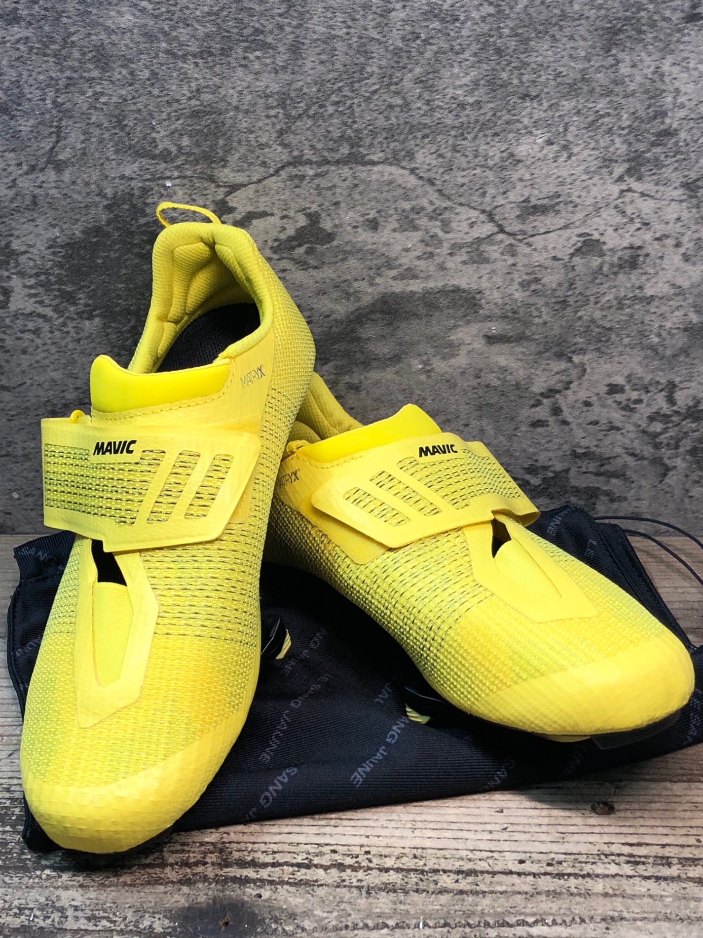 JQ771 マヴィック MAVIC ULTIMATE TRI ビンディングシューズ 黄 EU42 3