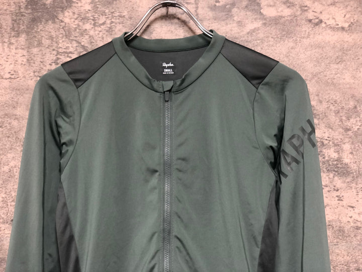 KA087 ラファ RAPHA MEN'S PRO TEAM LONG SLEEVE LIGHTWEIGHT JERSEY 長袖 サイクルジャージ S 緑