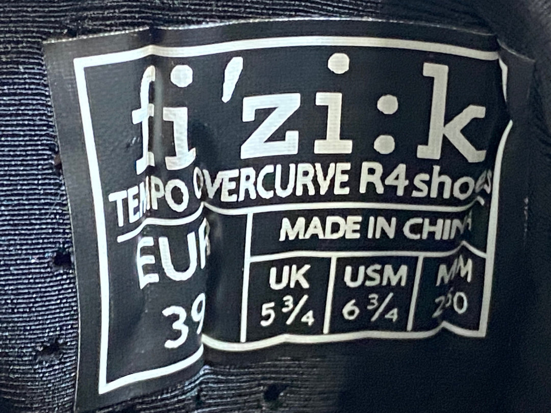 KE092 フィジーク fizik TEMPO OVERCURVE R4 SHOES ビンディングシューズ 3穴 BOA 黒 EU39