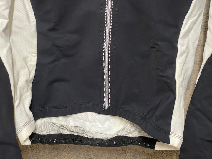 JQ145 アソス assos iJ haBu 長袖サイクルジャケット 黒白 M 裏起毛
