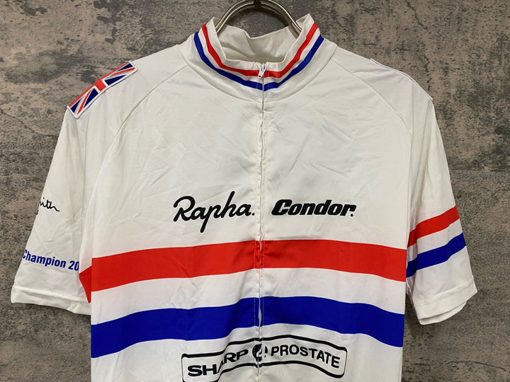 JD109 ラファ Rapha Paul Smith コラボ 半袖サイクルジャージ Condor 白 M 動物毛付着
