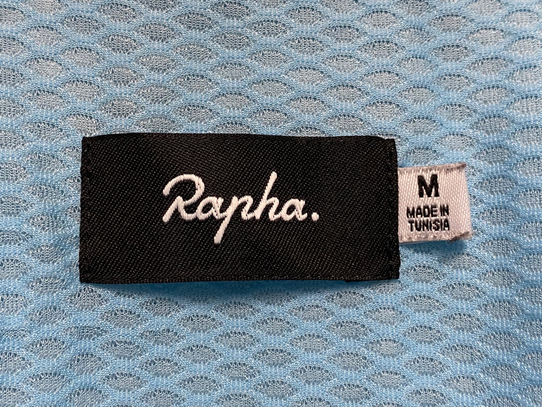 KD501 ラファ Rapha POPLIN SHIRT 長袖 シャツ 水色 M ※シミ、ほつれ
