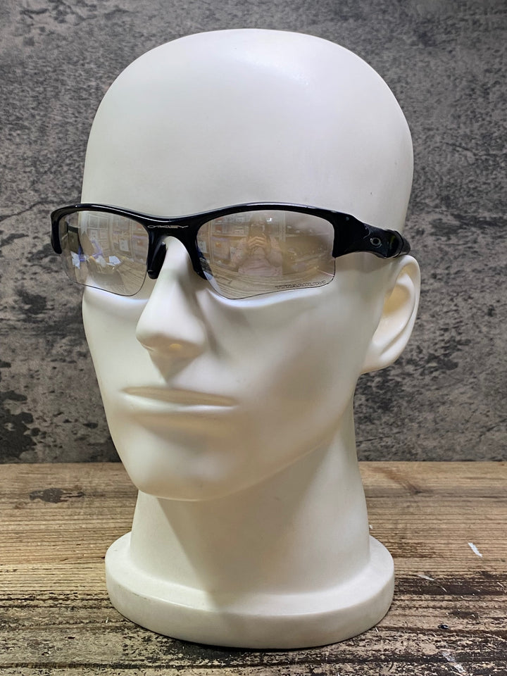 JO258 オークリー OAKLEY FLAK サングラス アイウェア 黒 TITANIUM ※レンズ傷