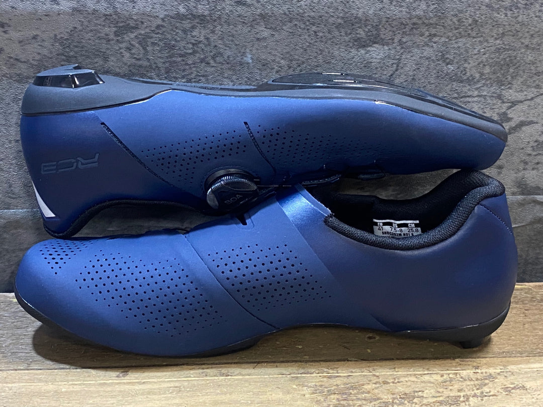 KL337 シマノ SHIMANO SH-RC302 ビンディングシューズ 紺 EU41