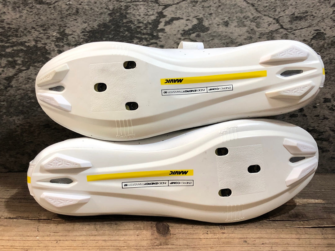 JT231 マヴィック MAVIC COSMIC ベルクロ ビンディングシューズ 3穴 白 EUR42 2/3