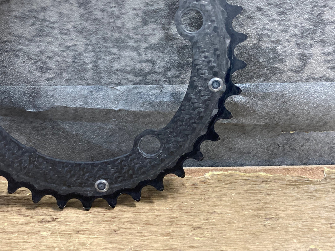 KN571 カーボンティーアイ CARBON-TI X-CarboRing 107PCD X-AXS 4arm インナーチェーンリング 37T